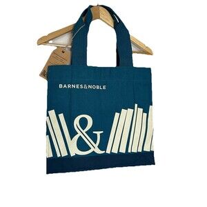 Barnes & Noble Inversion Organic Cotton Blue Tote Bag